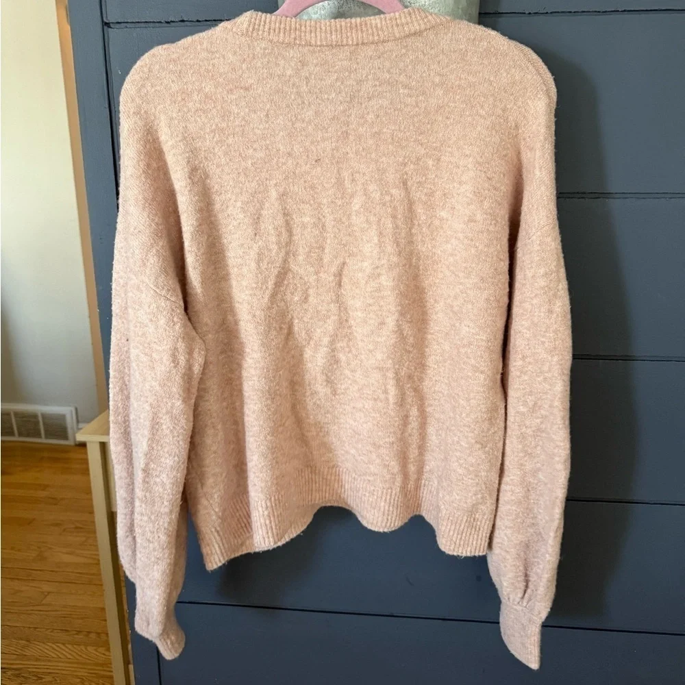 Madewell Gladwell Balloon-Sleeve Pullover alpaca wool blend Sweater small - Picture 3 of 7